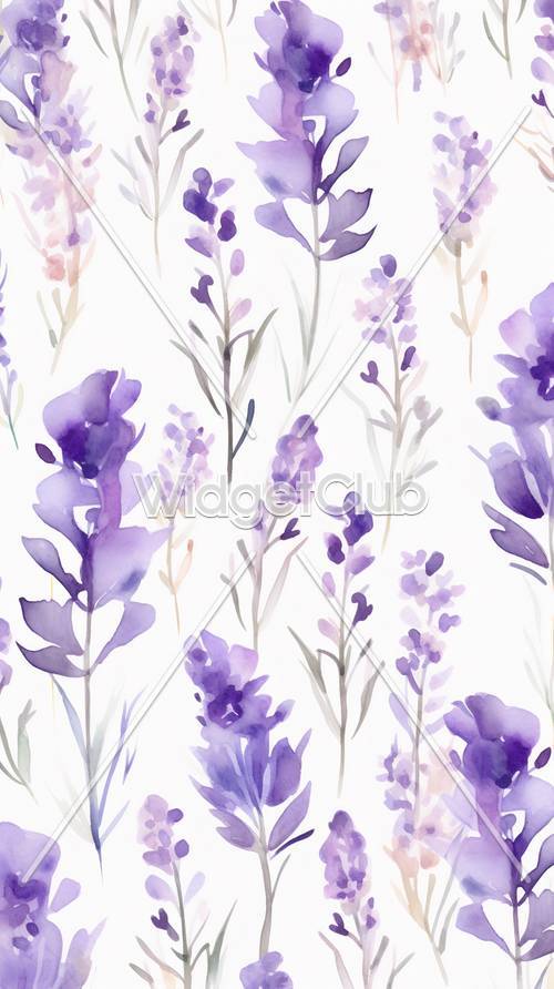 Motif de délice de fleurs violettes