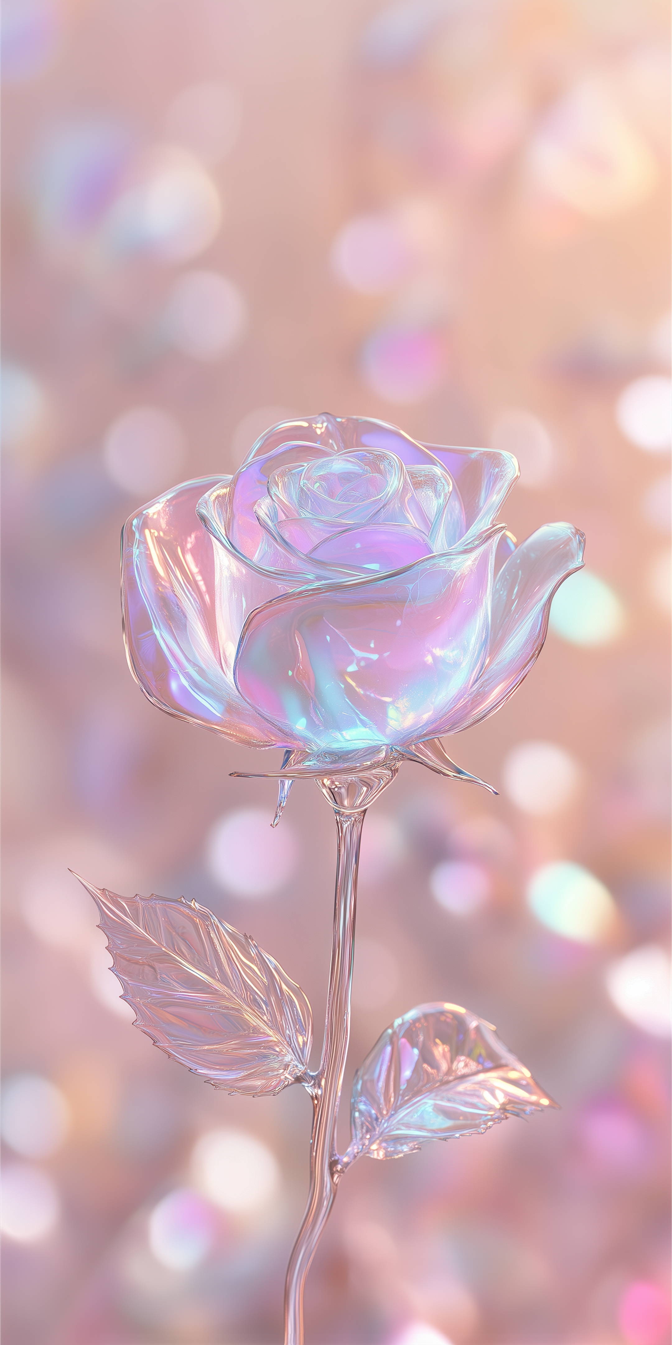 Colorful Crystal Rose Wallpaper[fef3861bff5843769479]