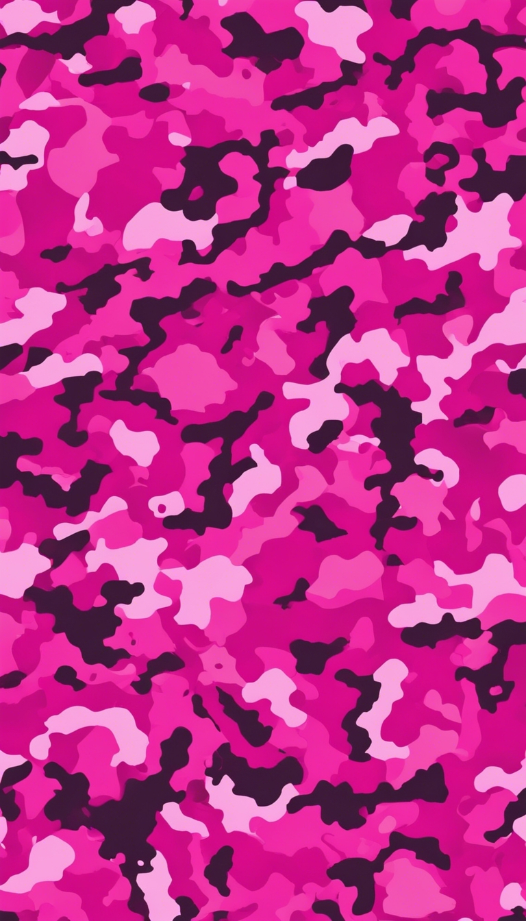 A seamless pattern of hot pink camouflage traditionally used by the military. Wallpaper[8b1780d1ab2749bf8288]