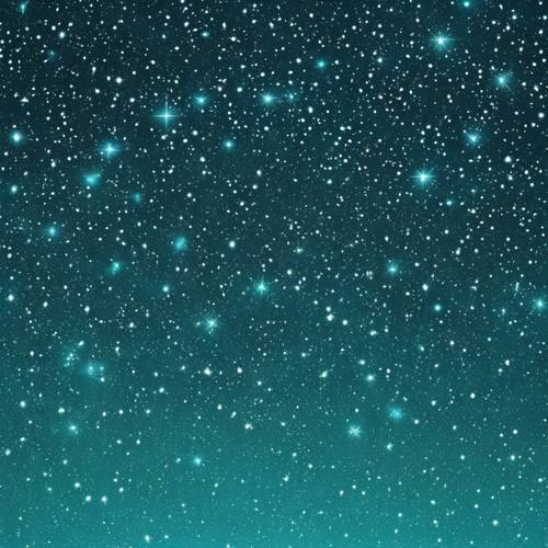 A starry sky pattern in shades of turquoise. Дэлгэцийн зураг [ad65d1b00b8747a29d3d]