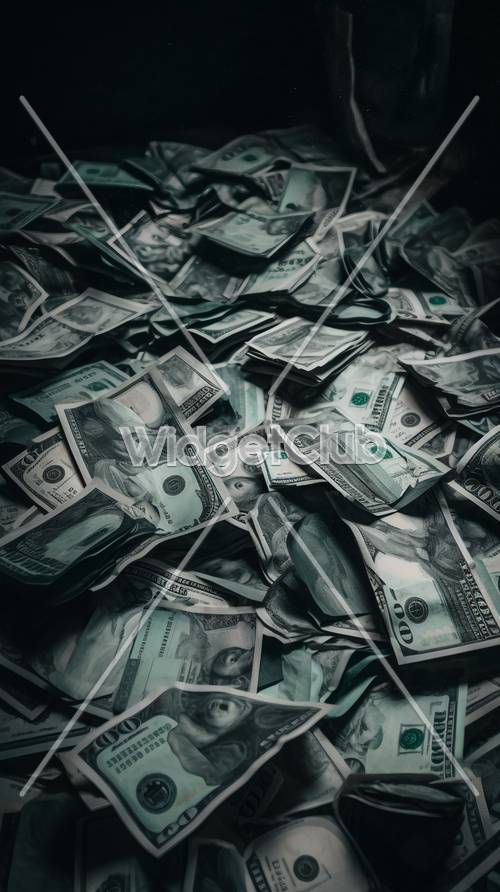 Pile of Cash Money