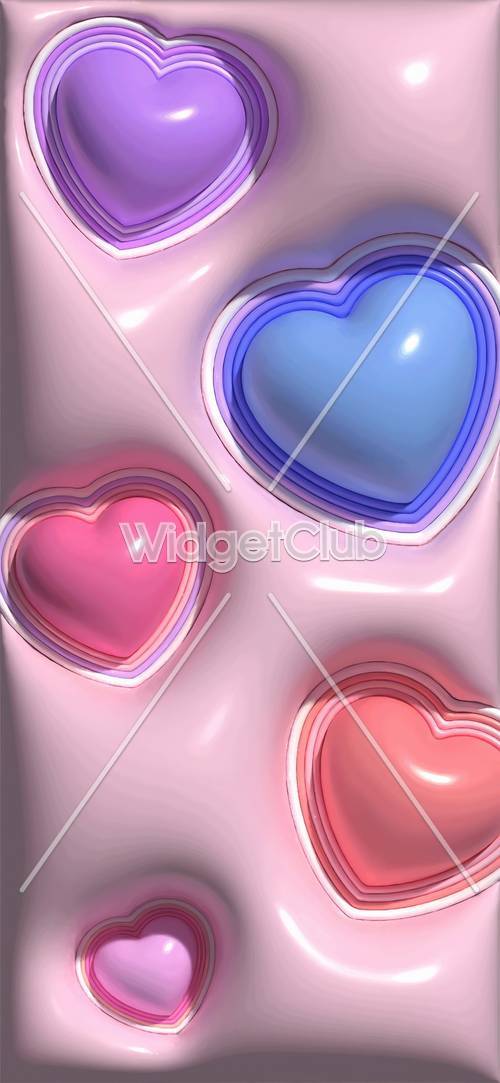 Colorful Heart Wallpaper [5d2cca15439645a2a7bf]