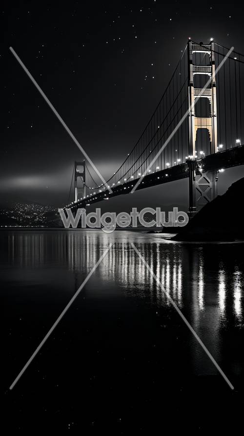 Neblige Nacht über der Golden Gate Bridge