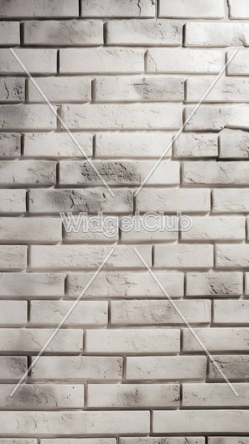 Simple White Brick Textured Background