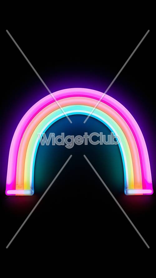 Luz colorida do arco-íris de néon