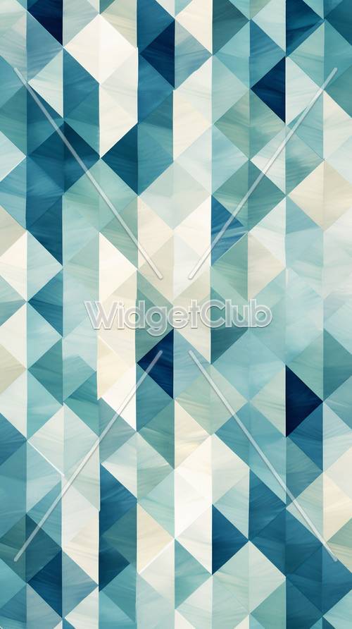 Formes géométriques bleues fraîches