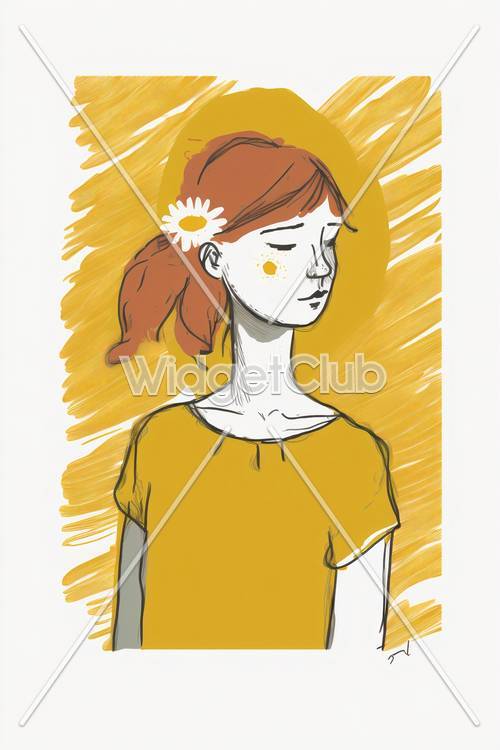 Yellow Daisy Wallpaper [3b52460a7c764358bd77]