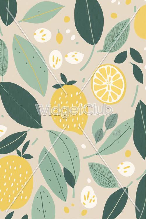 Bright and Cheerful Lemon Pattern for Kids