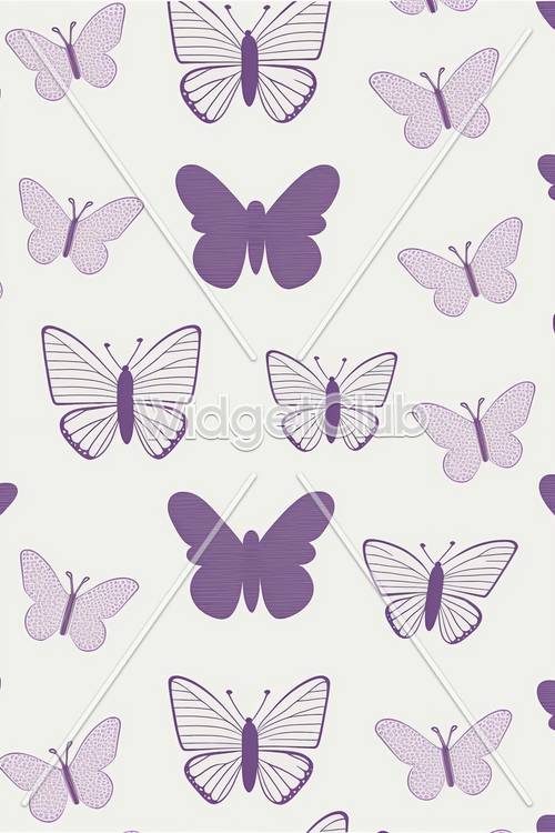Purple Butterflies Pattern