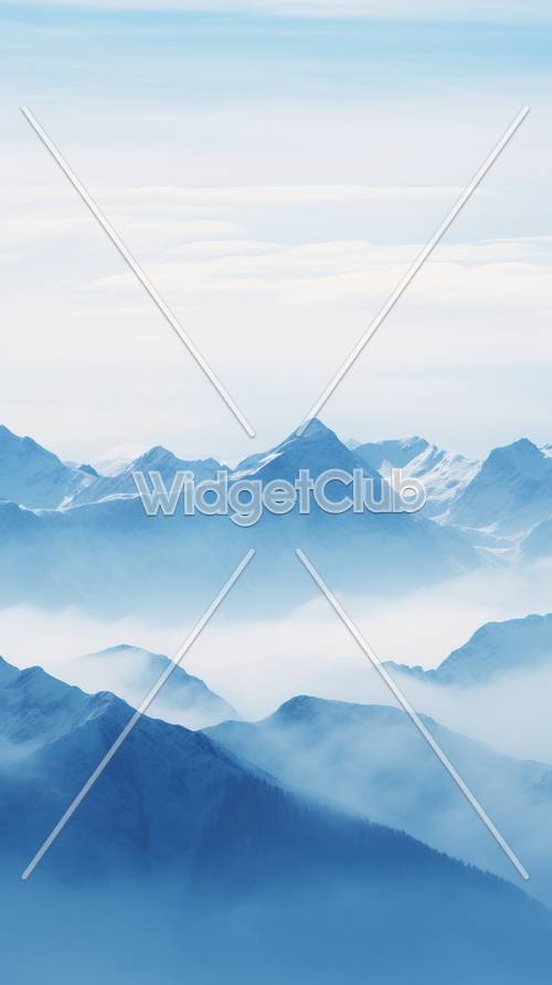 Misty Mountain Peaks for Your Screen