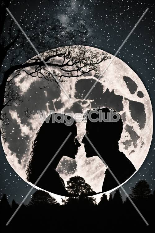 Moonlit Silhouette Romance