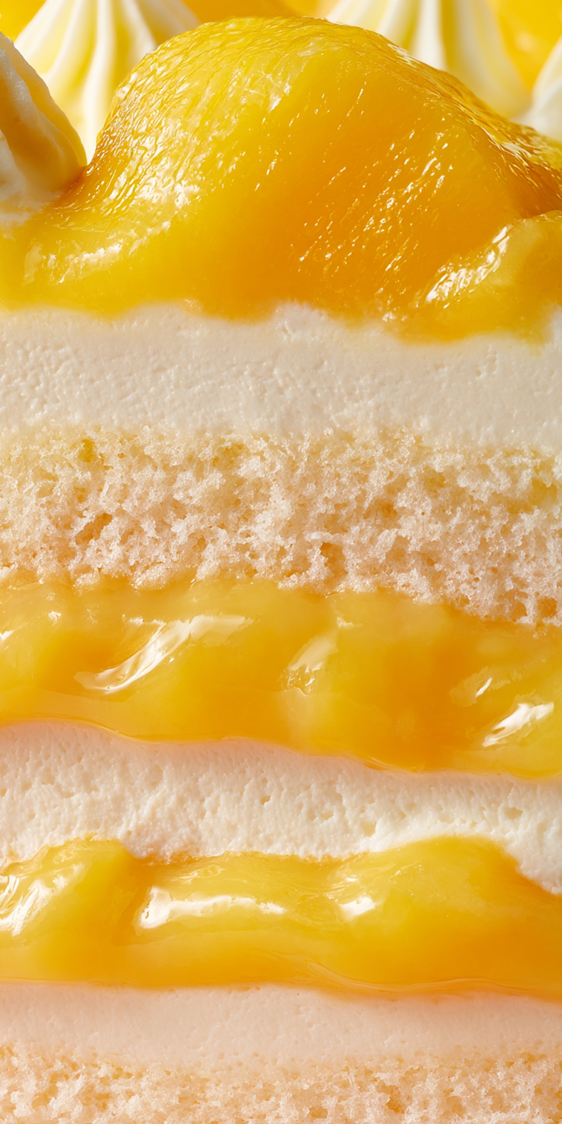 Lemon Cake Cream and Sponge Layers for Kids Wallpaper[6117ba99159e40f2948f]