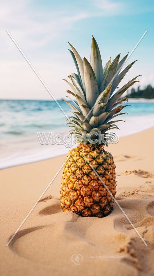 Ananas sulla spiaggia: un paradiso tropicale