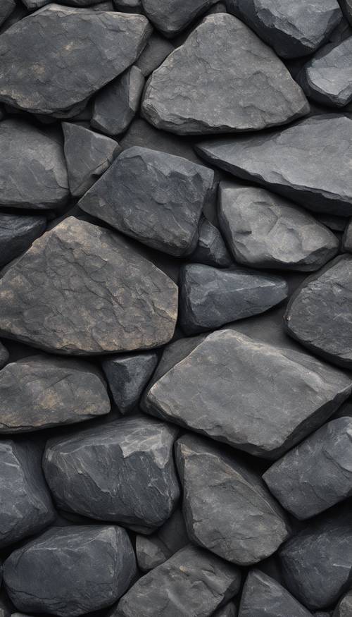 A dark gray stone-like pattern that resembles slate.