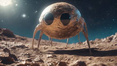 An extraterrestrial lifeform discovered on a distant moon.