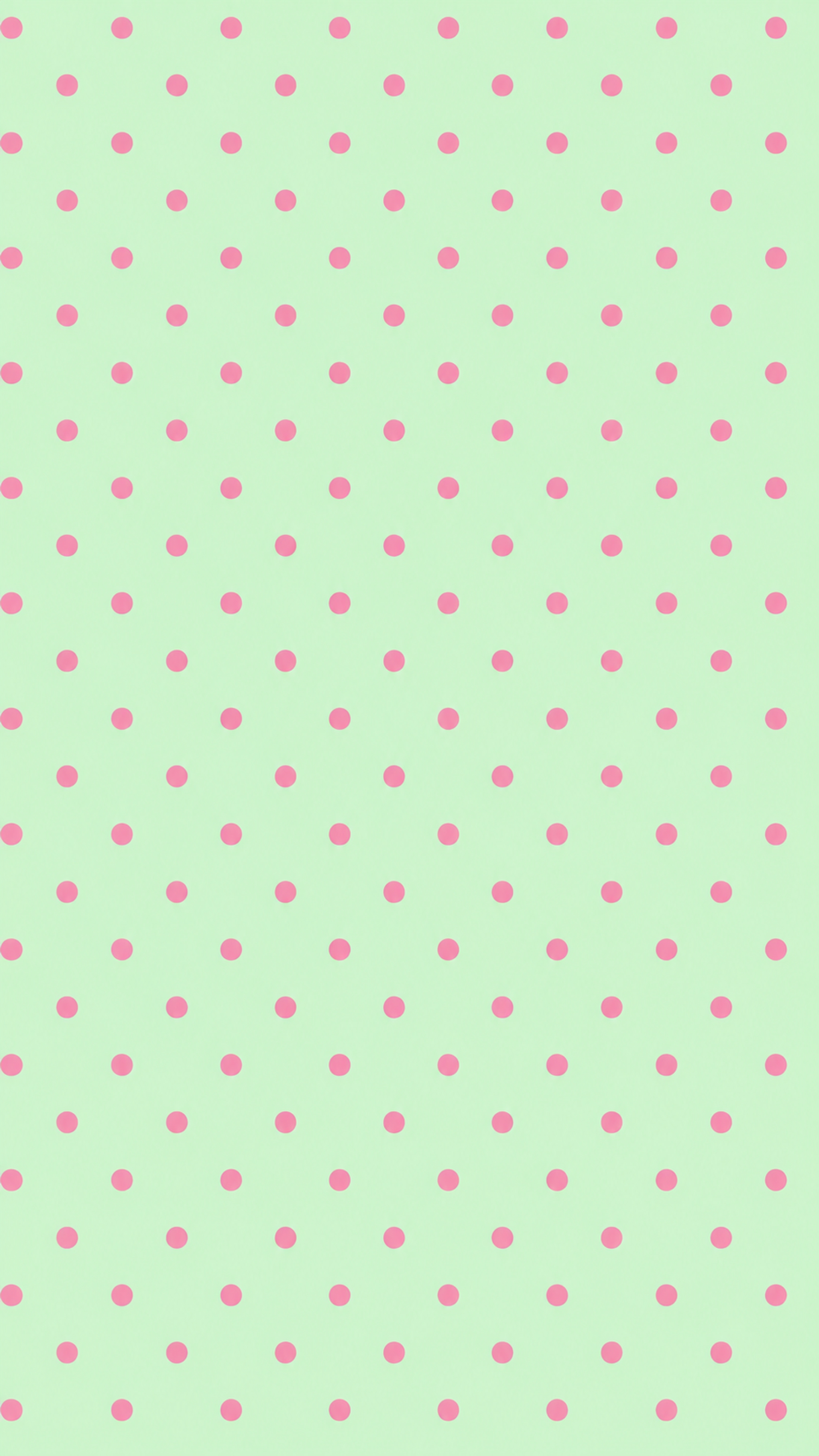 Pink Polka Dots on Light Green Pattern Wallpaper [d65351a3cfd741e7b8dd ...