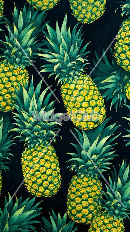 Paradis de l&#39;ananas tropical