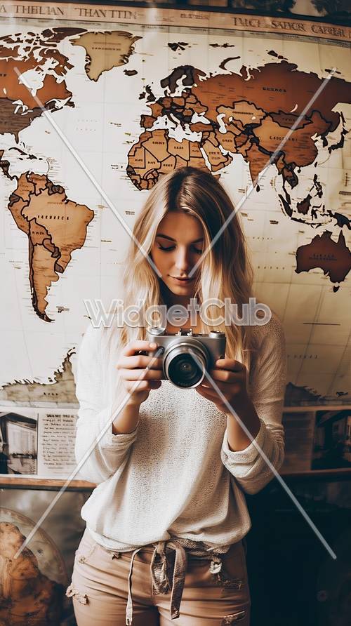 Travel-Themed Photo Session with a Camera