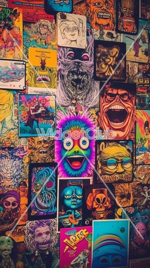 Colorful and Wild Art Posters Wallpaper[41f1a37b927f4e0fadcf]