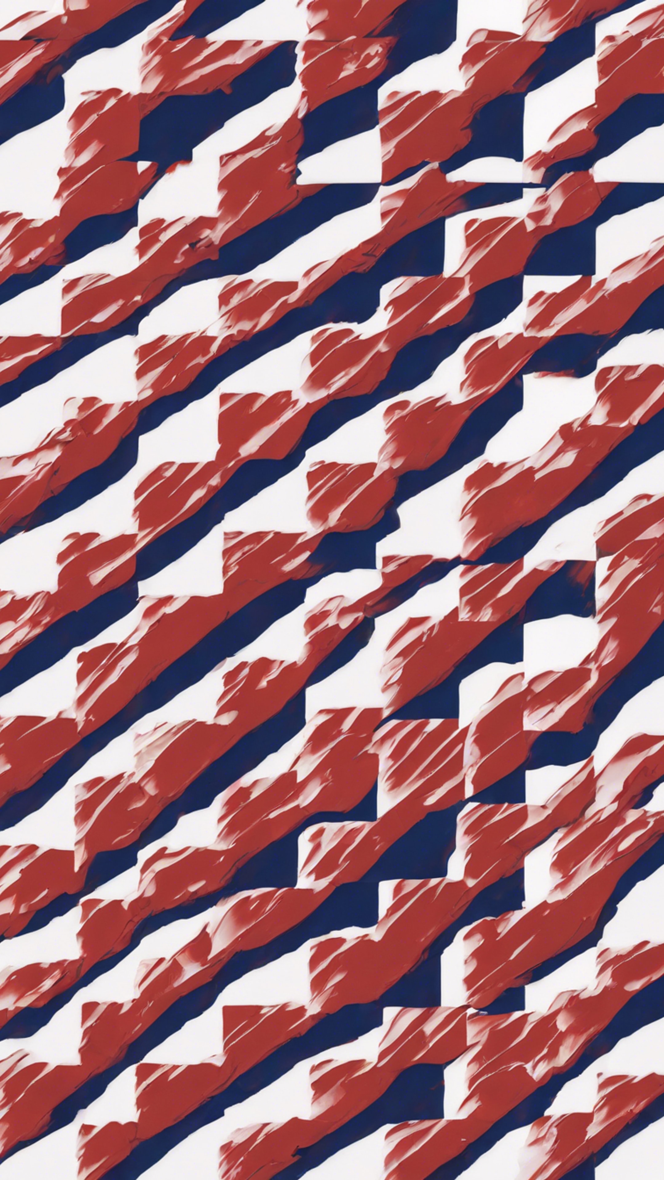 Red and navy checkered pattern running diagonally.壁紙[9dd6ce1238554ca9a6a4]