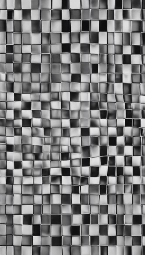 Imagine a black and gray checkered pattern, the squares are both small and neatly aligned. Tapeta [caedae5566974e89bac5]