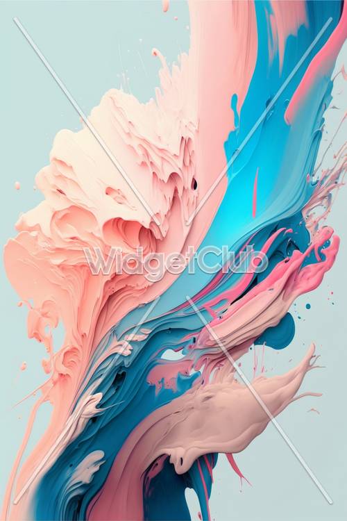 Colorful Swirls and Splashes Art