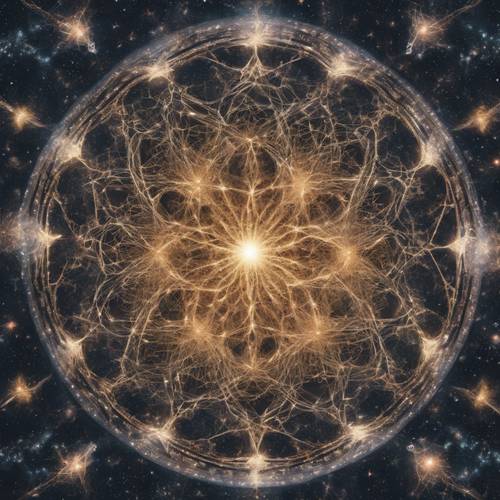 La beauté de la symétrie mathématique envisagée comme une galaxie d’étoiles tourbillonnantes.