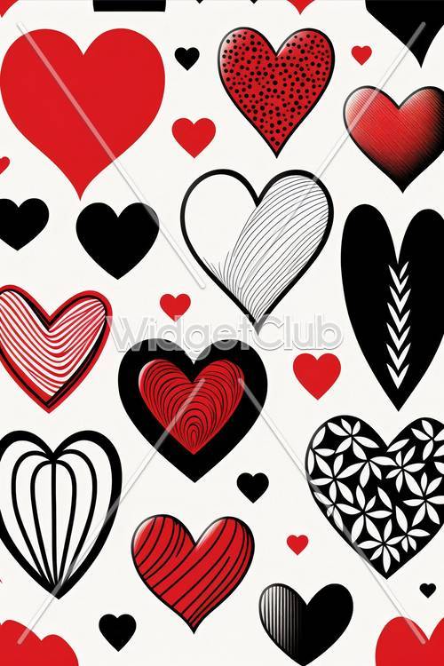 Colorful Hearts Pattern for Kids
