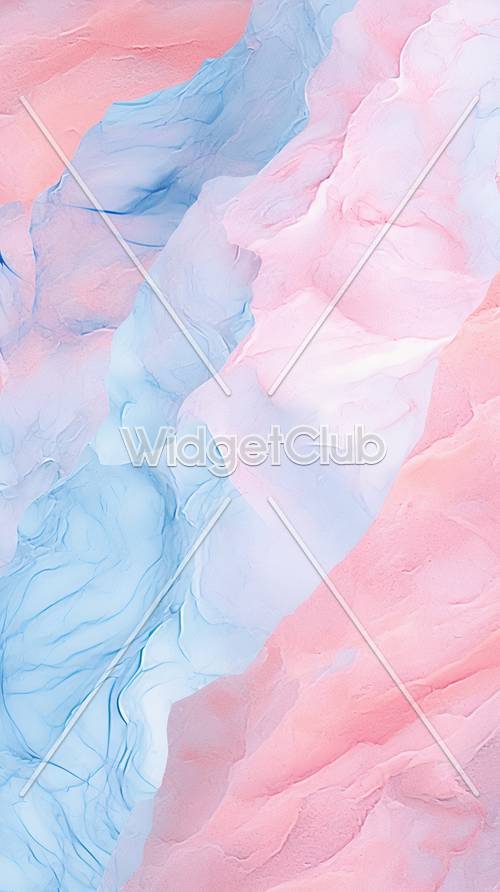 Soft Blue and Pink Swirls for Your Screen