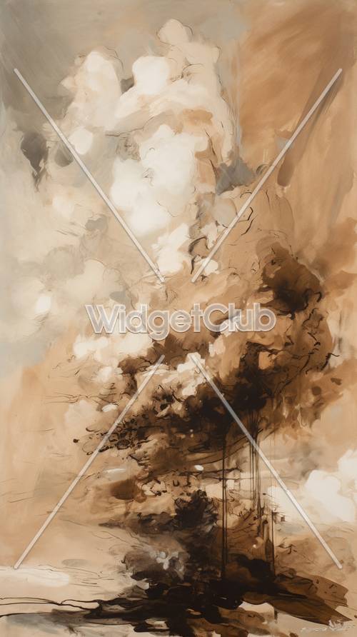 Brown Clouds Wallpaper [351614f61c184f5d9c13]