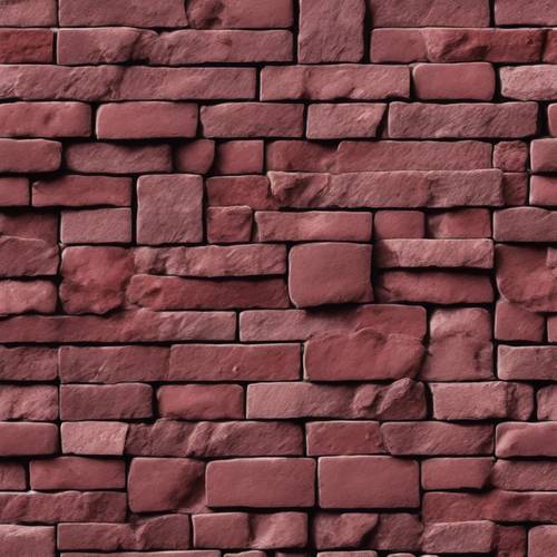 Pattern of large burgundy bricks with rough texture