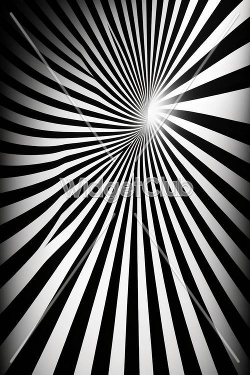 Design a spirale in bianco e nero