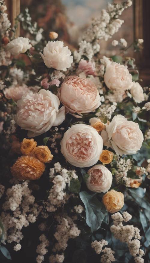 ศิลปะเรอเนซองส์คลาสสิกที่มีองค์ประกอบดอกไม้อันยิ่งใหญ่ในช่วงที่ดอกบานสะพรั่ง