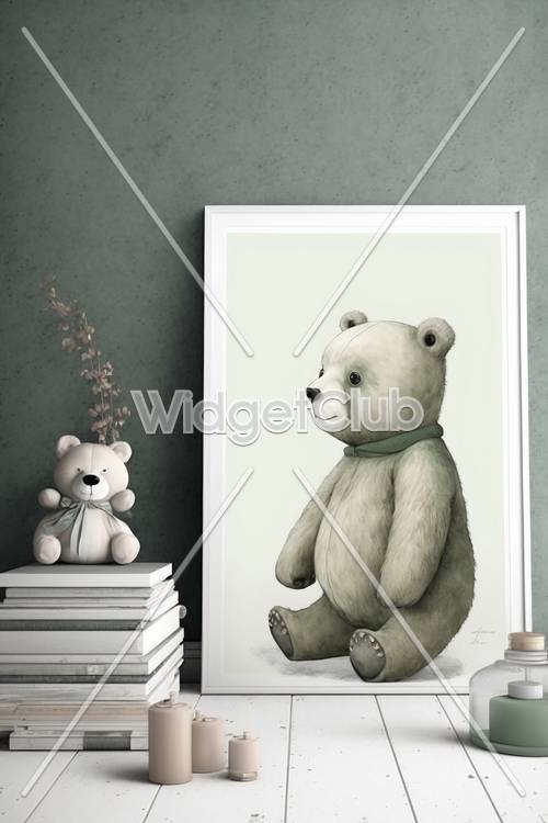 Adorable Teddy Bear with Books for Kids壁紙[07fc36dc628849b5ad3b]