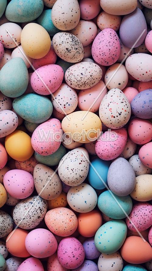 Kolorowe nakrapiane jajka idealne na Wielkanoc