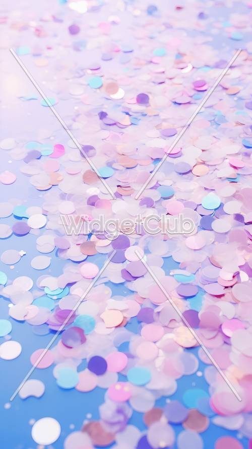 Sparkly Pastel Confetti Background Tapet[9578e224f5994c07be56]