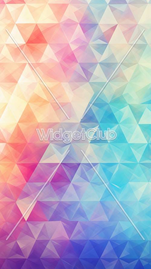 Colorful Geometric Triangle Pattern
