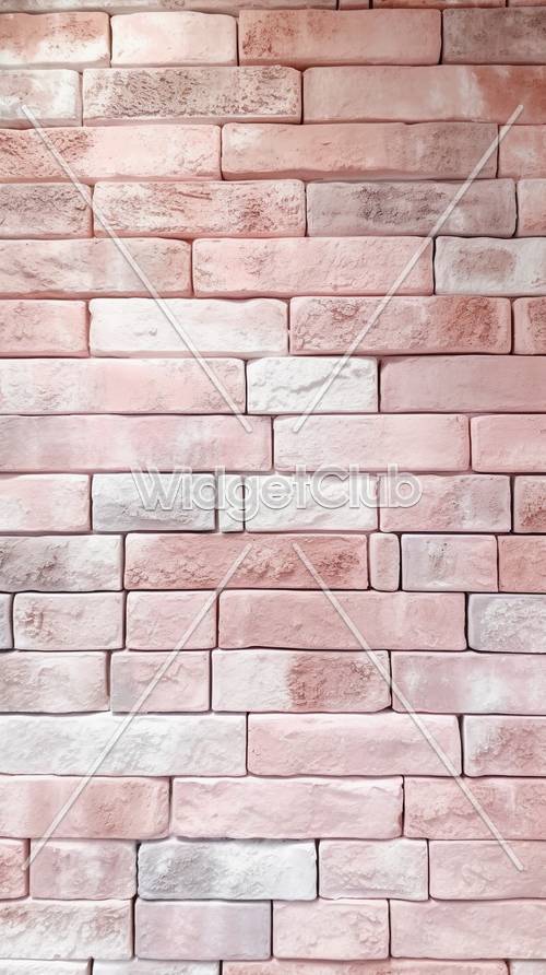Texture de brique rose pour les enfants