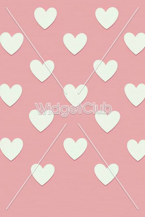 Cute Pink Hearts Pattern for Kids