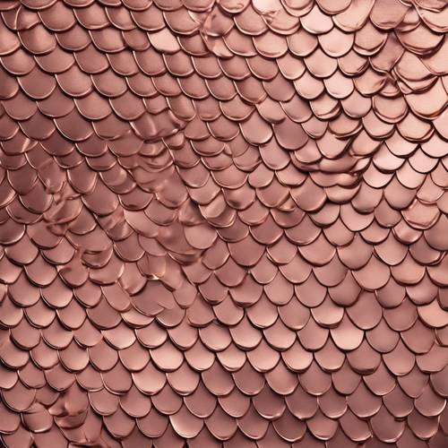 Shimmering pattern of rose gold fish scales Tapet [7d906df9657c438093ee]