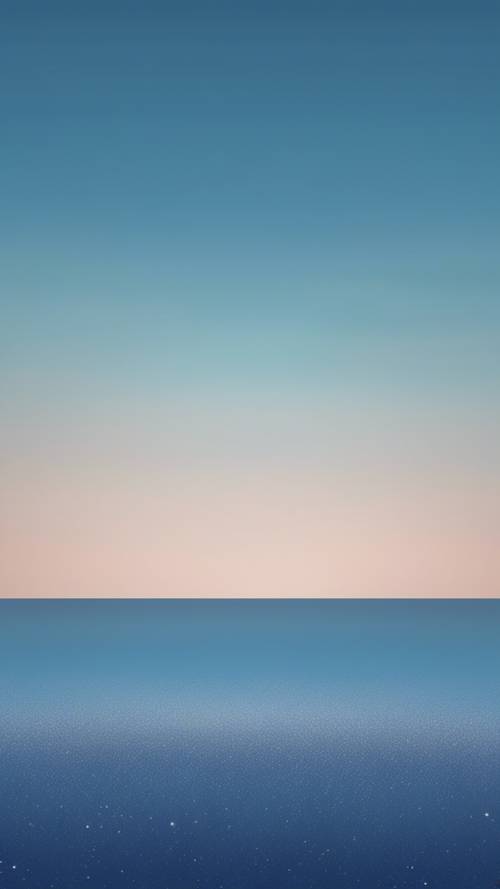 Um vasto horizonte representado em ombre azul, fazendo a transição de uma rica safira na parte superior para um pastel suave e claro na parte inferior.