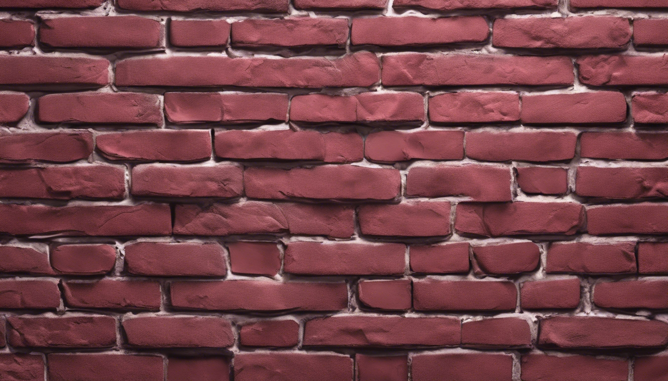 A seamless design of freshly painted burgundy brick wall Wallpaper[9785524f6f5d4af48fa1]