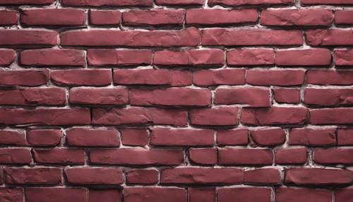 A seamless design of freshly painted burgundy brick wall