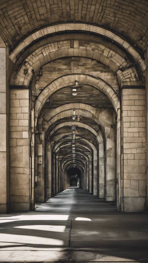 Wejście do tunelu Detroit-Windsor od strony Michigan, z widocznymi elementami w stylu art déco.