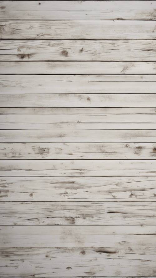 Tablones de madera blancos antiguos dispuestos horizontalmente.