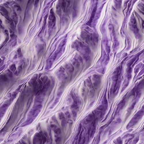 Un patrón de mármol lila que se asemeja a una vista aérea de colinas.