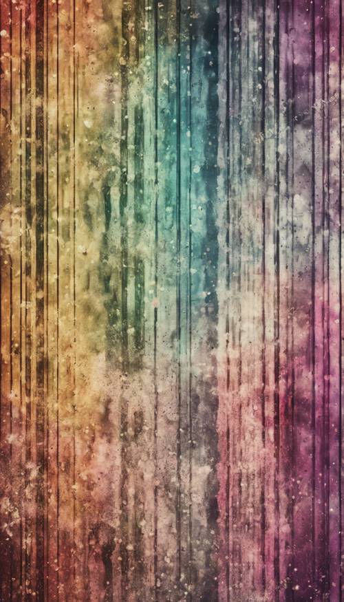 A retro style seamless grunge pattern filled with multi-colored streaks and stains.