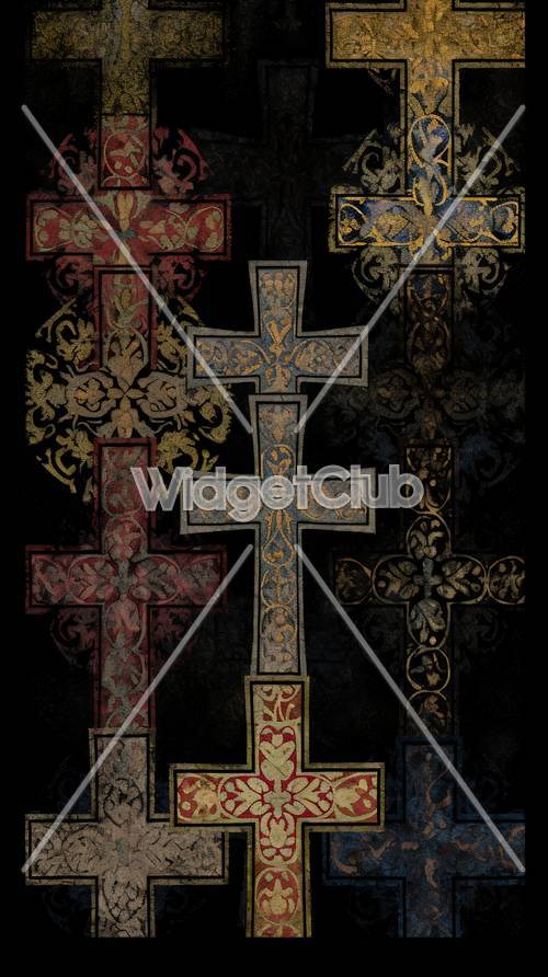 Colorful Cross Patterns for Easy Download