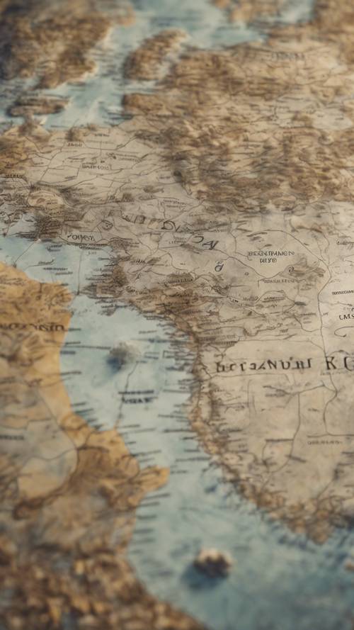 الملمس الخام لخريطة العالم الحجرية.