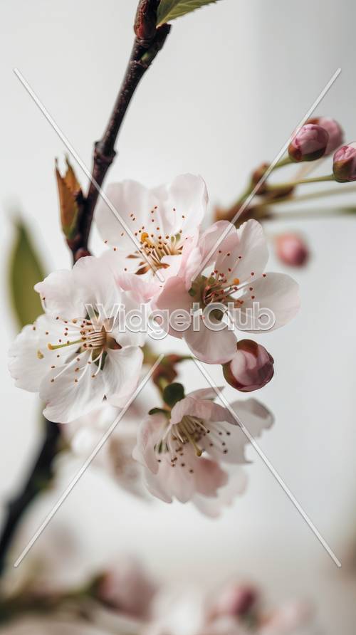Fleurs de cerisier en fleurs